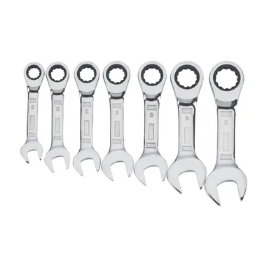 DeWalt DWMT19261, accessory: Stubby Ratcheting Metric Combination Wrench Set (7-Piece)