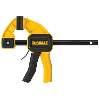 DeWalt DWHT83192, accessory: 6 in. 300 lbs. Trigger Clamp with 3-1/4 in. Throat Depth (photograph from the Home Depot listing)