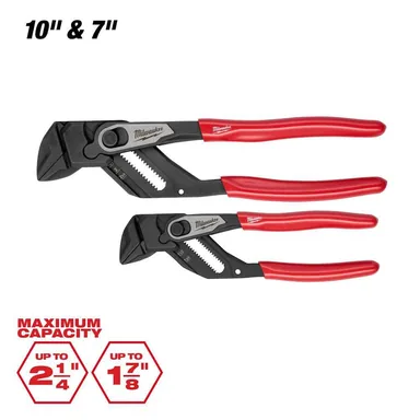 Milwaukee 48-22-6930, unpowered: 7 in. & 10 in.  Pliers Wrench Set
