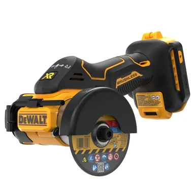 DeWalt DCS438B, bare tool: 20V XR Cordless 3 in. Cut-Off Tool (Tool Only) (photograph from the Home Depot listing)