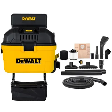DeWalt DXV06G, standalone tool: 6 Gal. 5.0 HP Portable Wall-Mounted Wet/Dry Vacuum with Hose and Accessories