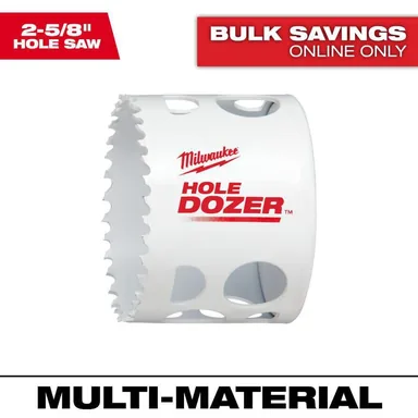Milwaukee 49-56-9633, accessory: 2-5/8 in. Hole Dozer Bi-Metal Hole Saw (photograph from the Home Depot listing)