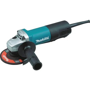 Makita 9557PB, standalone tool: Makita 9557PB Corded 4-1/2" Paddle Switch Angle Grinder, with AC/DC Switch