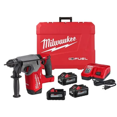 Milwaukee 2912-22-48-11-1865, bundle: M18 FUEL 18-Volt Lithium-Ion Brushless 1 in. Cordless SDS-Plus Rotary Hammer Kit w/6.0 Ah Battery
