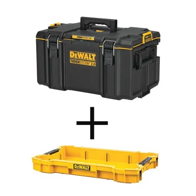 DeWalt DWST08300WST08110, accessory: Toughsystem 2.0 Large Tool Box and 2.0 Shallow Tool Tray