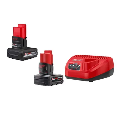 Milwaukee 48-11-2450-48-59-2440, bundle: M12 12-Volt Lithium-Ion XC High Output 5.0 Ah Battery Pack, and 4. 0AH Starter Kit