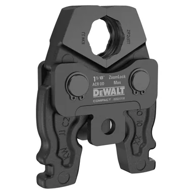 DeWalt DCE217118, accessory: Compact 1-1/8 in. ZoomLock Max and B MaxiPro Press Jaw for DCE210 Compact Press Tool (photograph from the Home Depot listing)