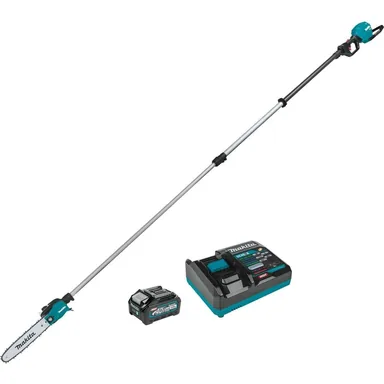 Makita GAU02M1, kit: Makita GAU02M1 40V max XGT Brushless Cordless 10" Telescoping Pole Saw Kit, 13' Length (4.0Ah)