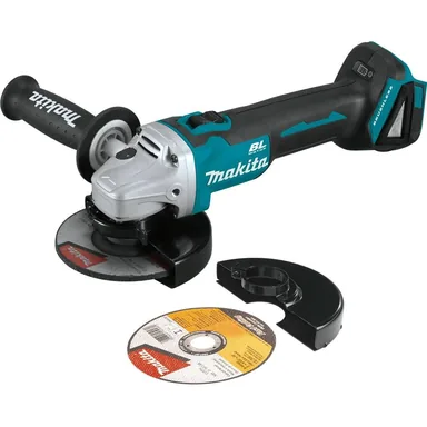 Makita XAG09Z, bare tool: Makita XAG09Z 18V LXT Lithium-Ion Brushless Cordless 4-1/2" / 5" Cut-Off/Angle Grinder, with Electric Brake, Tool Only