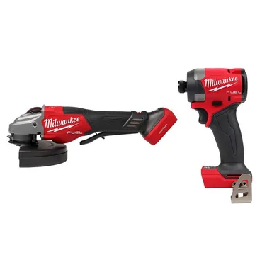 Milwaukee 3674-20-2953-20, bundle: M18 FUEL 18-Volt Lithium-Ion Brushless Cordless 7 in. Braking Grinder with Variable Speed w/ Impact Driver