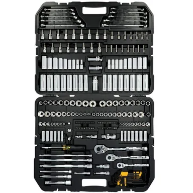 DeWalt DWMT45417, accessory: Toughseries 242-Pieces Mechanics Tool Set for 1/4 in. 3/8 in. and 1/2 in. Drive with Hard Shell Carrier (photograph from the Home Depot listing)