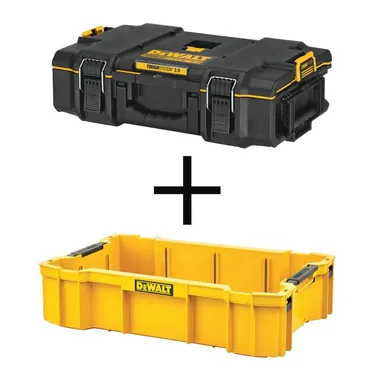 DeWalt DWST08165W8120, accessory: TOUGHSYSTEM 2.0 22 in. Small Tool Box and TOUGHSYSTEM 2.0 Deep Tool Tray