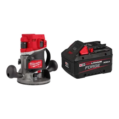 Milwaukee 2838-20-48-11-1881, bundle: M18 FUEL 18V Lithium-Ion Cordless Brushless 1/2 in. Router w/ 8.0Ah FORGE Battery