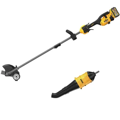 DeWalt DCED472X1WAS7BL, bundle: FLEXVOLT 60V MAX 7.5 in. Cordless Battery Powered Attachment Capable Edger Kit and Blower Attachment with 3Ah Battery