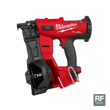Milwaukee 2909-20, bare tool: M18 FUEL 18-Volt Lithium-Ion Brushless Cordless Coil Roofing Nailer (Tool Only)