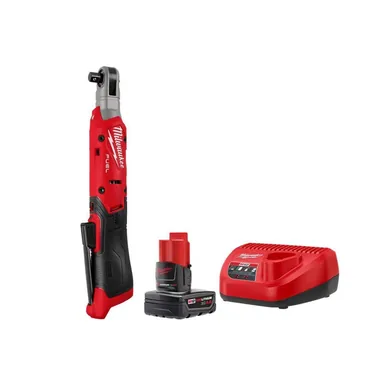 Milwaukee 3053-20-48-59-2440, bundle: M12 FUEL 12V Lithium-Ion Compact 3/8 in. Cordless Ratchet, and 4. 0AH Starter Kit