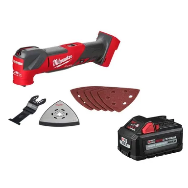 Milwaukee 2836-20-48-11-1865, bundle: M18 FUEL 18V Lith-Ion Cordless Brushless Oscillating Multi-Tool w/ (1) HIGH OUTPUT 6.0 Ah Battery