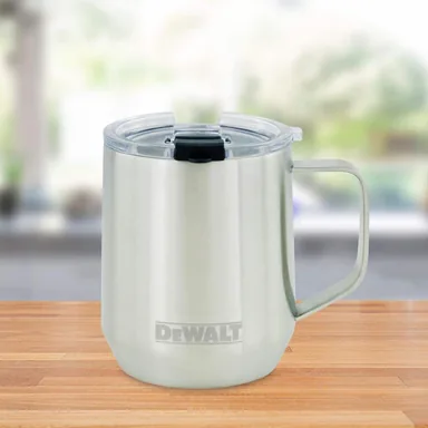 DeWalt DXC14CMSS, unpowered: 14 oz. Stainless Steel Coffee Mug, Silver