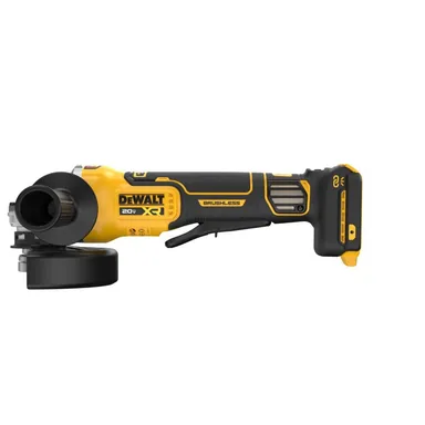 DeWalt DCG410VSB, bare tool: 20V XR Cordless 4-1/2. in. to 5 in. Variable Speed Angle Grinder (Tool Only) (photograph from the Home Depot listing)