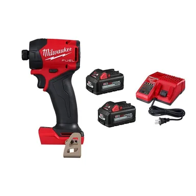 Milwaukee 2761-20-48-59-1862S, bundle: M18 FUEL SURGE 18V Lithium-Ion Brushless Cordless 1/4 in. Hex Impact Driver w/ (2) 6.0Ah Battery & Charger