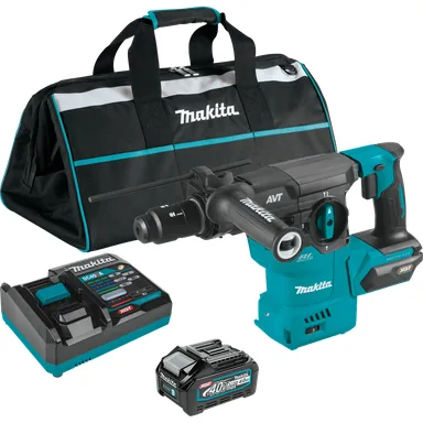 Makita GRH09M1, kit: Makita GRH09M1 40V max XGT Brushless Cordless 1-3/16" SDS-PLUS AVT Rotary Hammer Kit, with Interchangeable Chuck, AWS Capable (4.0Ah)