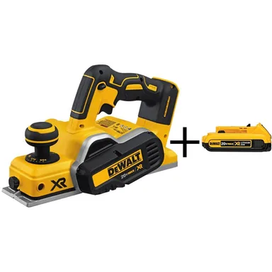 DeWalt DCP580Bwb, kit: 20V MAX XR Cordless Brushless 3-1/4 in. Planer and (1) 20V MAX Compact Lithium-Ion 2.0Ah Battery