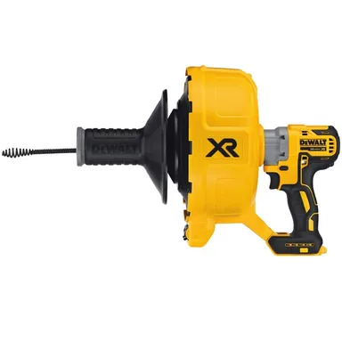 DeWalt DCD200B, bare tool: 20V MAX Cordless Brushless Drain Snake and 5/16 in. x 25 ft. Black Oxide Drain Cable with Bulb Head
