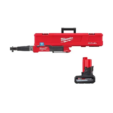 Milwaukee 2466-20-48-11-2450, bundle: M12 FUEL ONE-KEY 12V Lithium-Ion Brushless Cordless 1/2 in. Digital Torque Wrench W/(1) 5.0Ah High Output Battery Pack