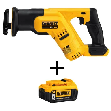 DeWalt DCS387BW205, bundle: 20V MAX Cordless Compact Reciprocating Saw with 20V 5.0Ah Premium Battery Pack