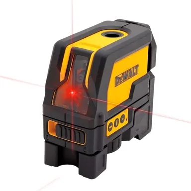 DeWalt DW0822, standalone tool: 165 ft. Red Self-Leveling Cross-Line and Plumb Spot Laser Level with (3) AAA Batteries & Case