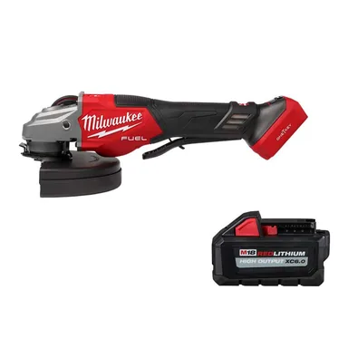 Milwaukee 3674-20-48-11-1865, bundle: M18 FUEL 18-Volt Lithium-Ion Brushless Cordless 7 in. Braking Grinder w/ Variable Speed w/ (1) 6.0 Ah Battery