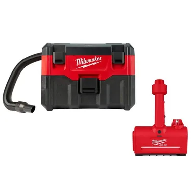 Milwaukee 0880-20-0980-20, bundle: M18 18-Volt 2 Gal. Lithium-Ion Cordless Wet/Dry Vacuum and M12 AIR-TIP Wet/Dry Shop Vacuum Utility Nozzle Attachment