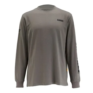 DeWalt DXWW50080-007-L, unpowered: Brand Carrier Unisex Large Charcoal Blend Long Sleeved T-Shirt