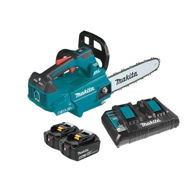 Makita XCU08PT, kit: Makita XCU08PT 18V X2 36V 14" Li-Ion Brushless Top Handle Chain Saw Kit