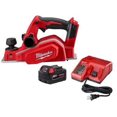 Milwaukee 2623-20-48-59-1850, bundle: M18 18V Lithium-Ion Cordless 3-1/4 in. Planer with One 5.0Ah Battery and Charger