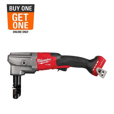 Milwaukee 3476-20, bare tool: M18 FUEL 18V Lithium-Ion Brushless Cordless 10-Gauge Variable Speed Nibbler (Tool-Only)