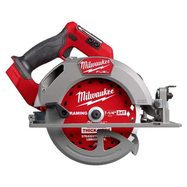 Milwaukee 2834-20, bare tool: M18 FUEL 18V Lithium-Ion Brushless Cordless 7-1/4 in. Circular Saw (Tool-Only)