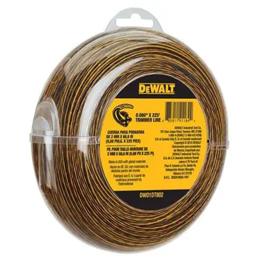 DeWalt DWO1DT802, accessory: 0.080 in. x 225 ft. Replacement Line for Cordless Battery Operated Bump Feed String Grass Trimmer/Lawn Edger