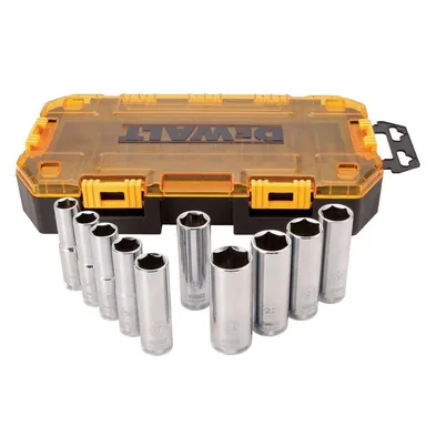 DeWalt DWMT73815, accessory: 1/2 in. Drive Deep Socket Set (10-Piece)