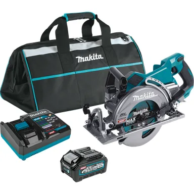 Makita GSR01M1, kit: Makita GSR01M1 40V max XGT Brushless Cordless Rear Handle 7-1/4" Circular Saw Kit (4.0Ah)