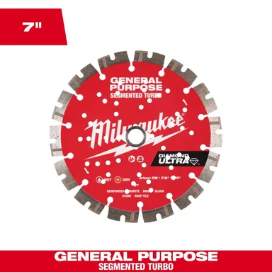Milwaukee 49-93-7529, accessory: 7 in. Ultra Segmented General-Purpose Diamond Blade