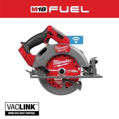 Milwaukee 2835-20, bare tool: M18 FUEL ONE-KEY 18V Lithium-Ion Brushless Cordless 7-1/4 in. Circular Saw (Tool-Only) (photograph from the Home Depot listing)