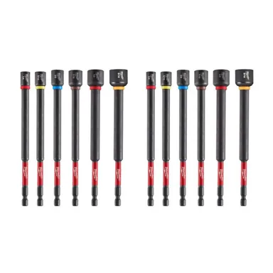 Milwaukee 49-66-4567-49-66-4567, bundle: SHOCKWAVE Impact Duty, 6 in. Magnetic Nut Driver Set (12-Piece)