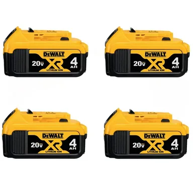 DeWalt DCB204-4, accessory: 20-Volt MAX Premium Lithium-Ion 4.0Ah Battery (4-Pack)