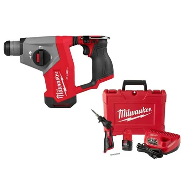 Milwaukee 2508-20-2488-21, bundle: M12 FUEL 12V Lithium-Ion Brushless Cordless 5/8 in. SDS-Plus Rotary Hammer Drill, &Soldering Iron Kit
