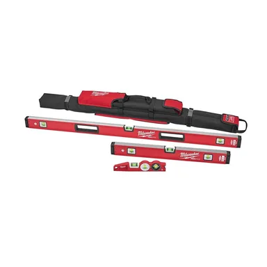 Milwaukee MLBXC48, unpowered: 10 in./24 in./48 in. REDSTICK Box and Torpedo Level Set