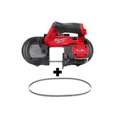 Milwaukee 2529-20-48-39-0631, bundle: M12 FUEL 12V Lithium-Ion Cordless Sub-Compact Band Saw with (4) 12/14 TPI Extreme Metal Cutting Band Saw Blades