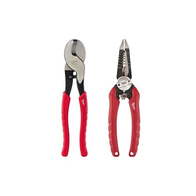 Milwaukee 48-22-6104-48-22-3079, bundle: Comfort Grip Cable Cutting Pliers and Comfort Grip 6in1 Pliers