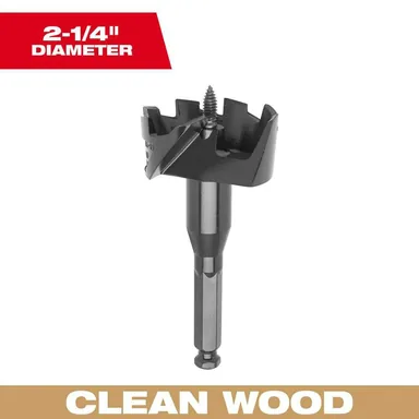 Milwaukee 48-25-2252, accessory: 2-1/4 in. High-Speed Steel Self-Feed Bit (photograph from the Home Depot listing)