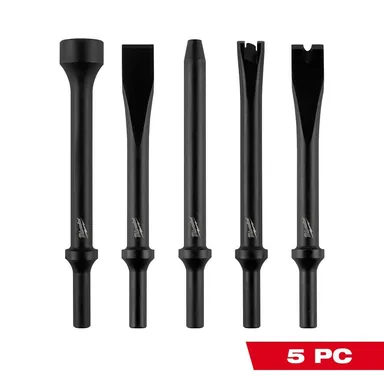 Milwaukee 49-16-3776, accessory: (5 Piece) Hammer Chisel Bit Set (photograph from the Home Depot listing)